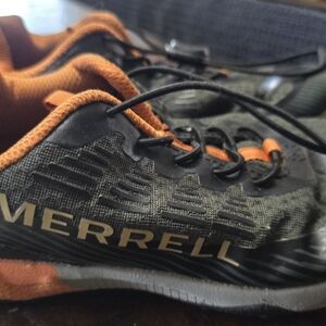 Merrell Men's Black and Orange Athletic Shoes